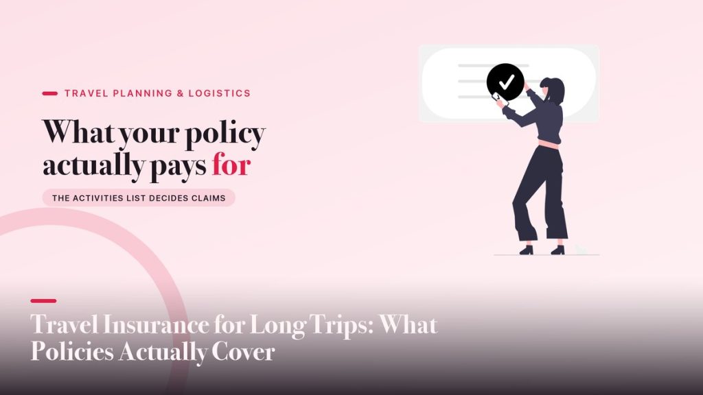 Travel Insurance for Long Trips: What Policies Actually Cover